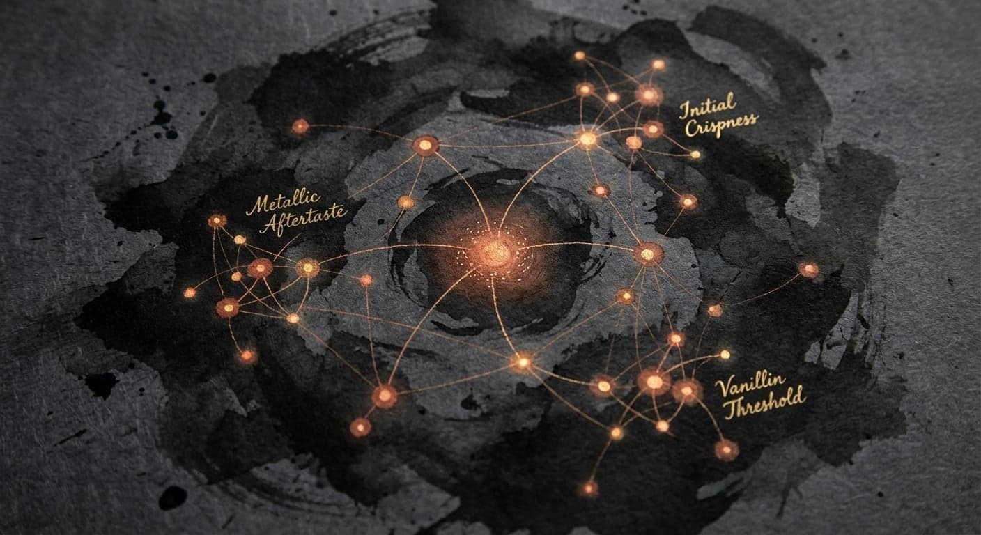 Semantic constellation showing connected research themes and cross-study knowledge patterns