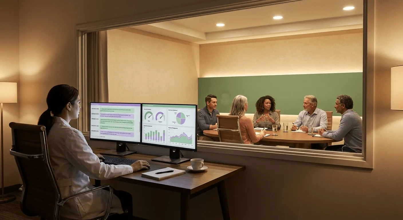 THEUS Focus Group Simulator interface showing consumer behavior simulation