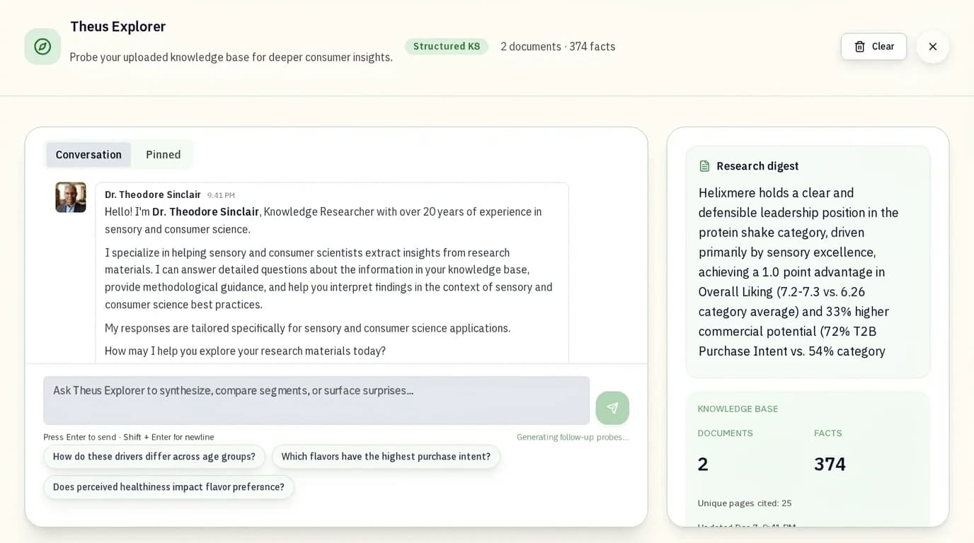 Dr. Sinclair Knowledge Explorer - Research Digest with 374 extracted facts